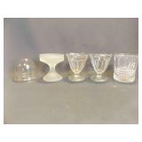 2 Vintage Anchor Hocking Clear Glass Low Sherbet