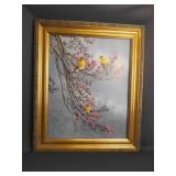 1999 Wanda Mumm Print 21"X25" Ornate Gold Frame