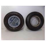 Vintage Goodrich Silvertown Tire Ashtray Milk