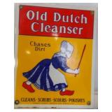 Porcelain Reproduction Old Dutch Cleanser Sign