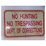 18" X 12" Reflective NO HUNTING NO TRESPASSING