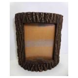 Rustic Wooden Picture Frame Tree Bark Border 8X10