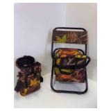 Camouflage Camp Chair w/Insulated Bag & Camo Bag