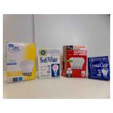 2 GE Soft White 40 Watt Bulbs - 2 Sylvania 40 Watt