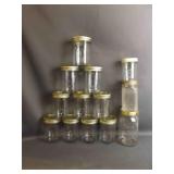 10 Mainstays 12 oz Airtight Glass Regular Mouth