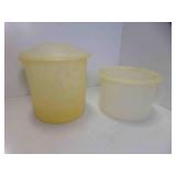 2 Vintage Tupperware Storage Containers Canisters