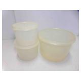 3 Vintage Tupperware Storage Containers Canisters