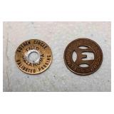 Vintage Elmira Motor Coach Corp Transit Fare Token