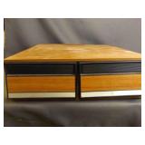 Faux Wood VHS Movie Holder W/ Movies