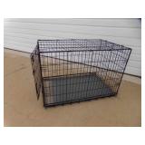 36" X 22" X 24" Tall Collapsible Metal Dog Crate