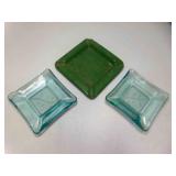 2 Antique Heavy Duty Recycled Glass Aquamarine