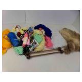 Baby Pad - Fur Rabbit Puppet - Yarn - 2 Dowel Rods