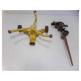 Vintage Nelson Poppy 3 Armed Rotating Lawn