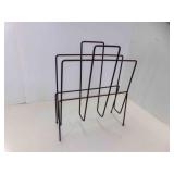 Vintage Metal Magazine Rack or Record Album