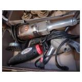 heat gun, grinder, drill