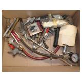 box of misc. air fittings