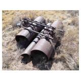 Spike Drag Harrow, 3 - Pieces of Pipe