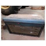 steel tool box with misc. tools