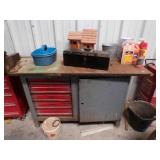 5-drawer shop bench w/vise