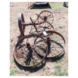 4 - Vintage Steel Wheels - 34'