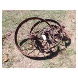 3 - Vintage Steel Wheels - 34'