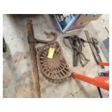Vintage/Antique Tractor Seat & Tools