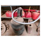 fuel containers & smoker