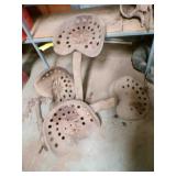 4-metal vintage tractor seats