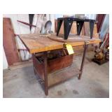 shop table with router stand