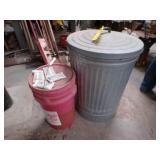 trash can and partial Gopher bait