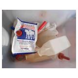 tub of nurse bottles