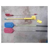 2-sorting paddle & 2-cattle prods