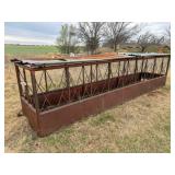 Shop Built hay feeder on skid