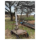 Irrigation gun on small cart