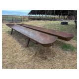 2-shop built feed bunks