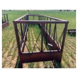 Steel hay feeder