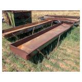 2-12ft metal feed bunks