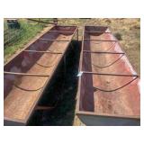 2-12ft metal feed bunks