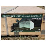 20ï¿½x12ï¿½ Metal Livestock Shed