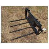 Skid Steer- 4 Hay Spike Attachement