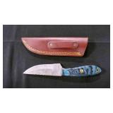 Straight Back Knife With Sheath