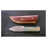 Spear Point Knife With Sheath