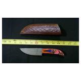 Straight Back Knife With Sheath