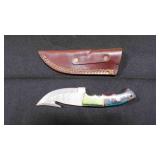 Gut Hook Knife With Sheath