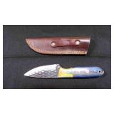 Drop Point Knife With Sheath