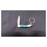 Miniature Folding Pocket Knife With Keychain