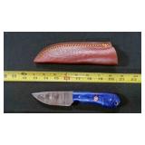 Drop Point Knife With Sheath