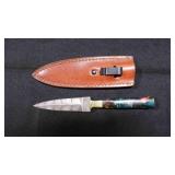 Double Edge Dagger Knife With Sheath