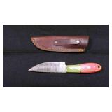 Drop Point Knife With Sheath