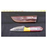 Drop Point Knife With Sheath